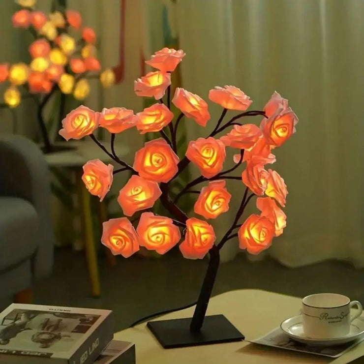 Rose Flower Lamp  Decor